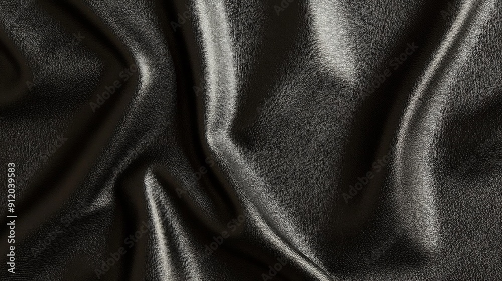 Fototapeta premium black leather fabric
