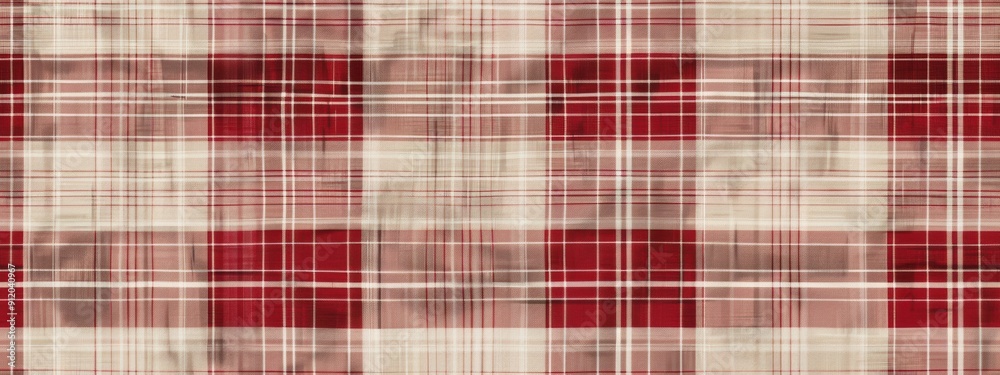 Classic red checkered print, matte, flat. Classic red checkered print, matte, flat.