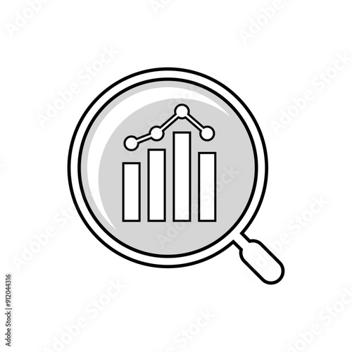 Analyze Icon. Analytics, Prediction Symbol. 