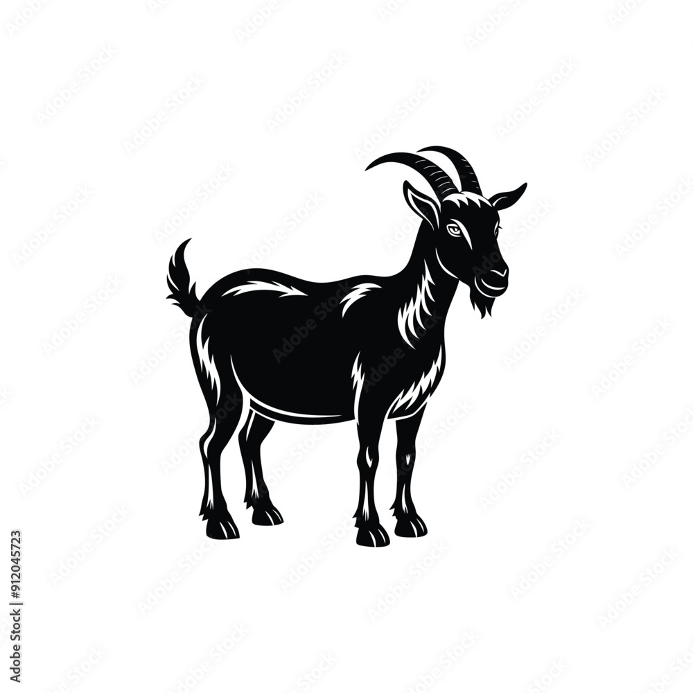 Creative Goat Silhouette Vector Art
Creative Goat Silhouette Vector Art