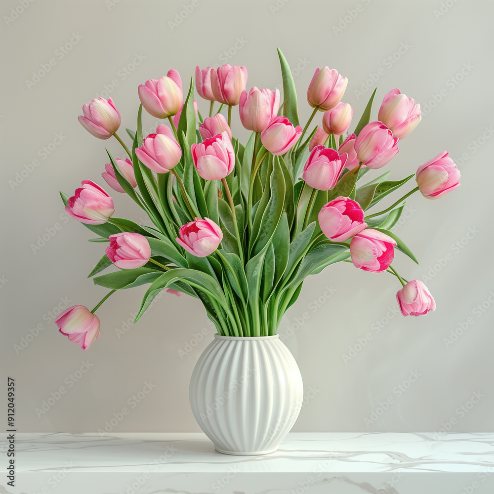 there is a vase with pink flowers in it on a table there is a vase with pink flowers in it on a table