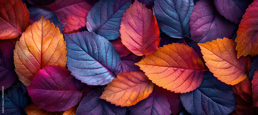 Autumn Leaves in Warm Shades. Autumn Leaves in Warm Shades.
