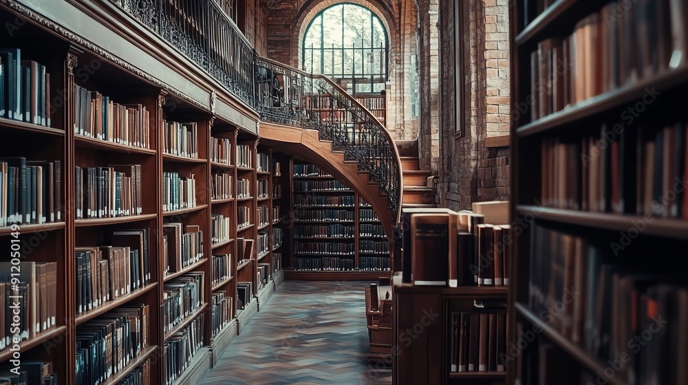 レトロな図書館 レトロな図書館