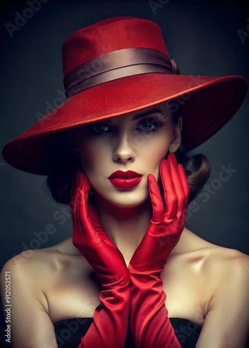 portrait of a woman in a hat