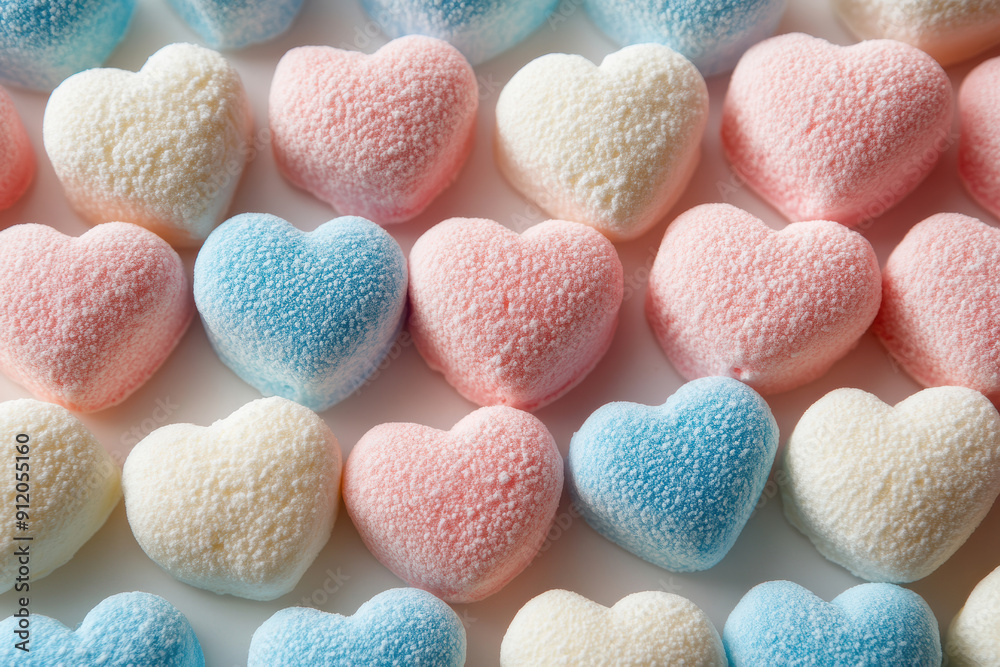 Pastel Marshmallow Candy Texture