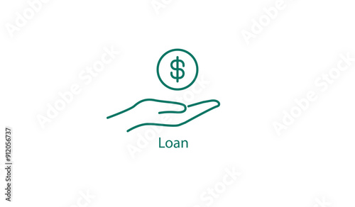 Financial Loan Management Vector Icon