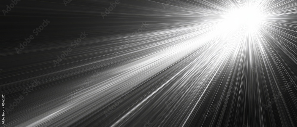 overlay of angled sun rays, on black background, Generative AI overlay of angled sun rays, on black background, Generative AI