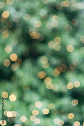 Blurred lights on Christmas tree