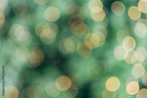 Blurred lights on tree