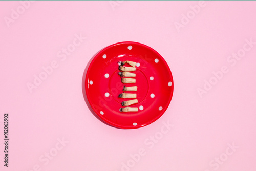 Polka dot ashtray