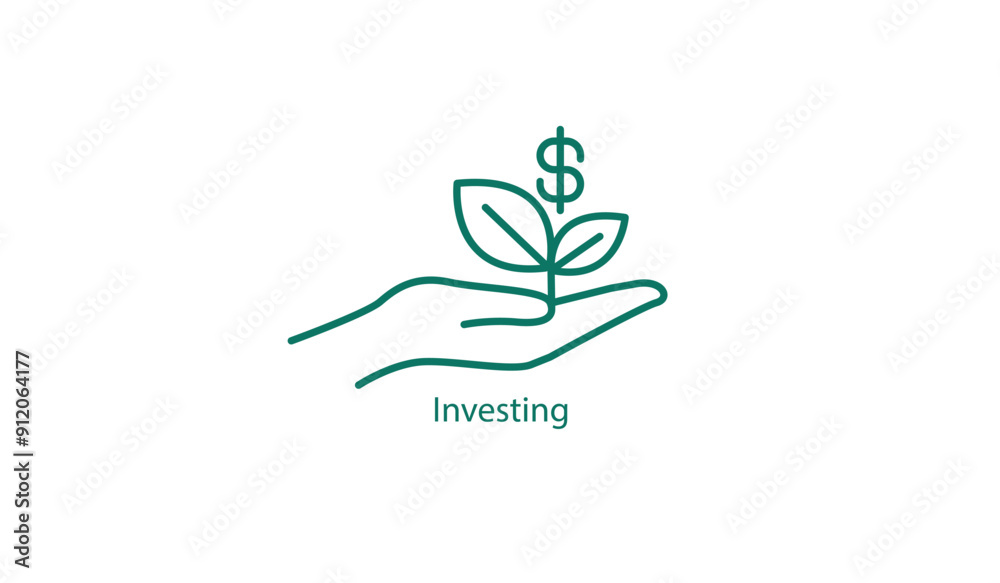Investing Financial Strategy Vector Icon