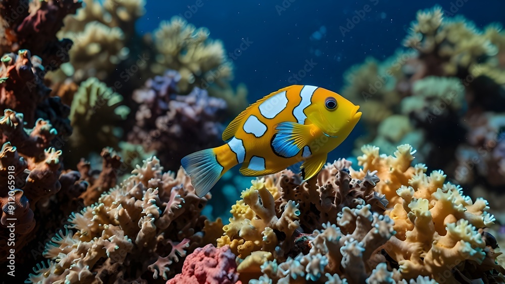coral reef in the sea