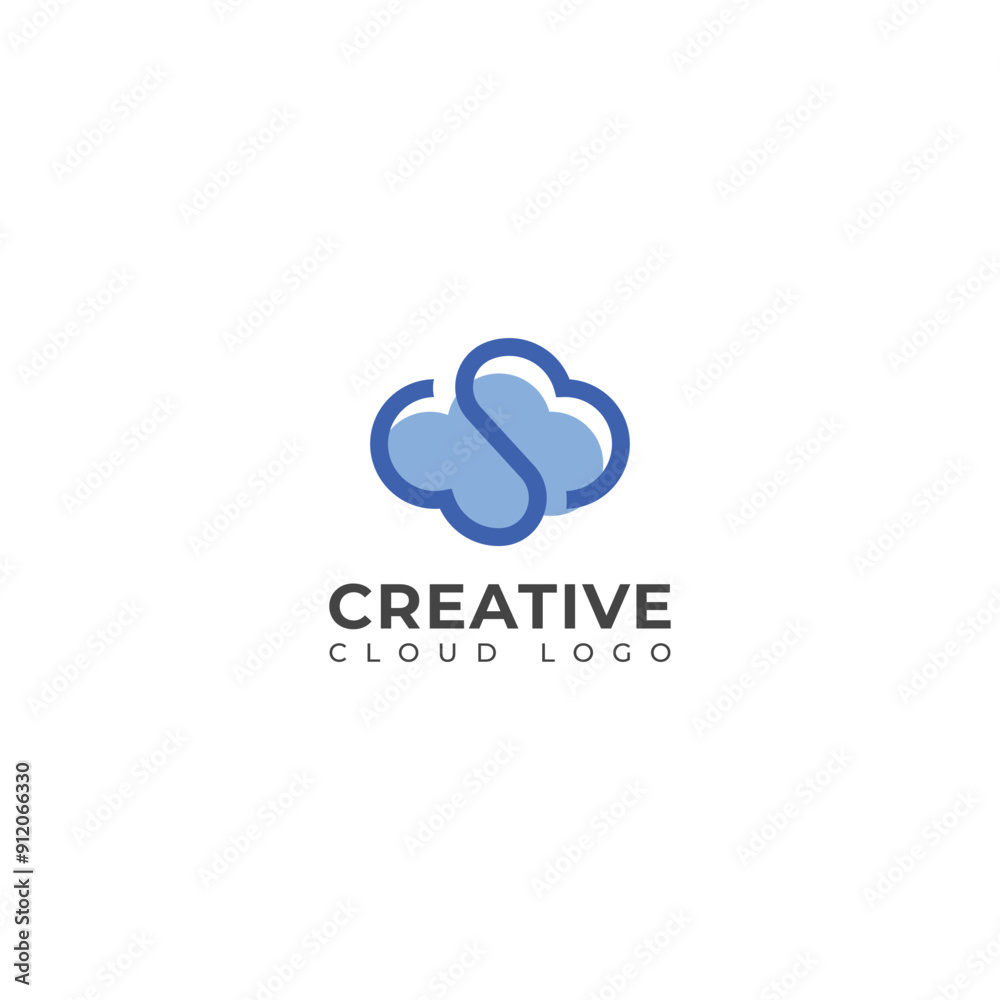 Creative Cloud vector logo design Creative Cloud vector logo design