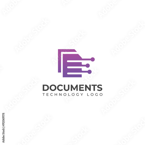 Creative Documents technology logo design 