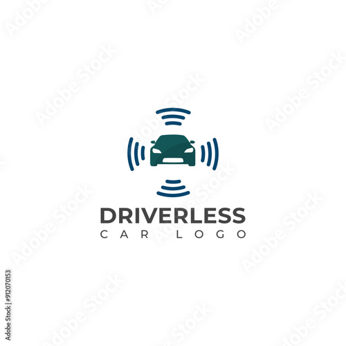 Creative Driverless vector logo design 