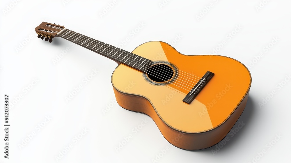 Fototapeta premium acoustic guitar isolated