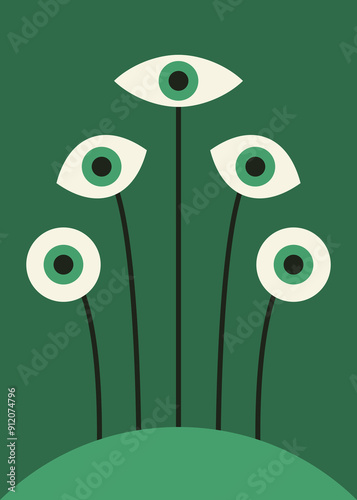 Big-eyed plants