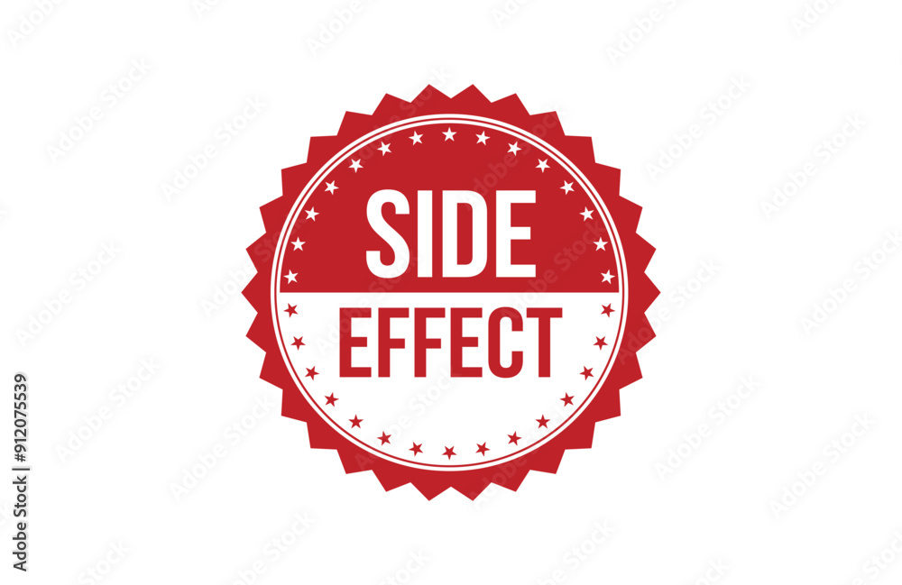Red banner side effect isolated on white background. Red banner side effect isolated on white background.