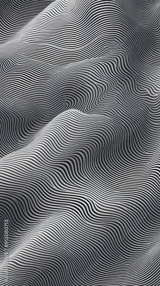 Digital technology colorful abstract wave curve poster background