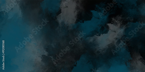 abstract cloud and vapor texture background. teal and gray smoke aquarelle smudge illustration smooth grungy smokey light orange colors ink glow. white color powder explosion