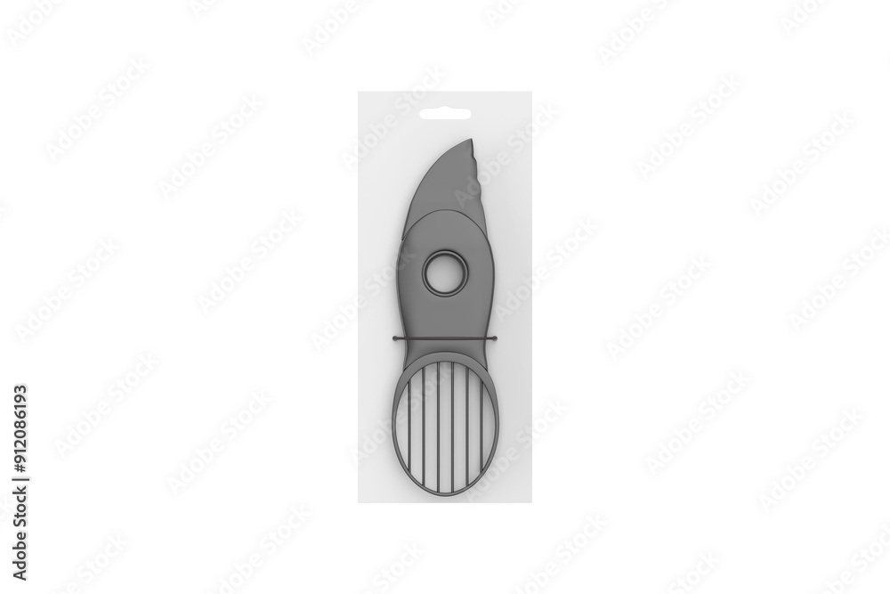 avocado slicer tool isolated on white background. 3d illustration avocado slicer tool isolated on white background. 3d illustration
