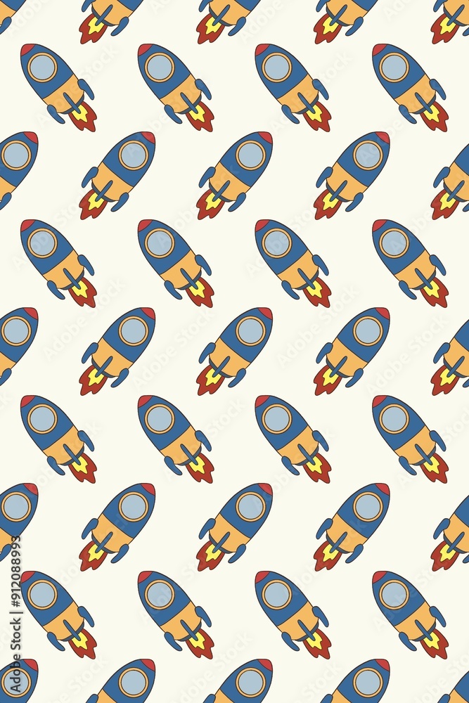 Rocket seamless abstract hand-drawn patterns background
Rocket seamless abstract hand-drawn patterns background