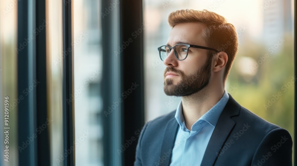 Fototapeta premium portrait of successful senior businessman consultant looking at camera and smiling inside modern office building