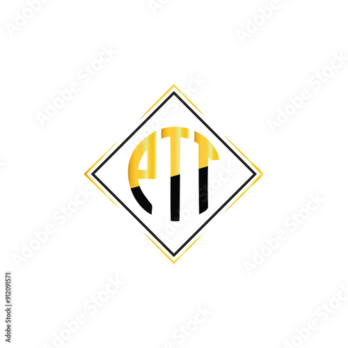 PTT logo. P T T design. White PTT letter. PTT, P T T letter logo design. photo