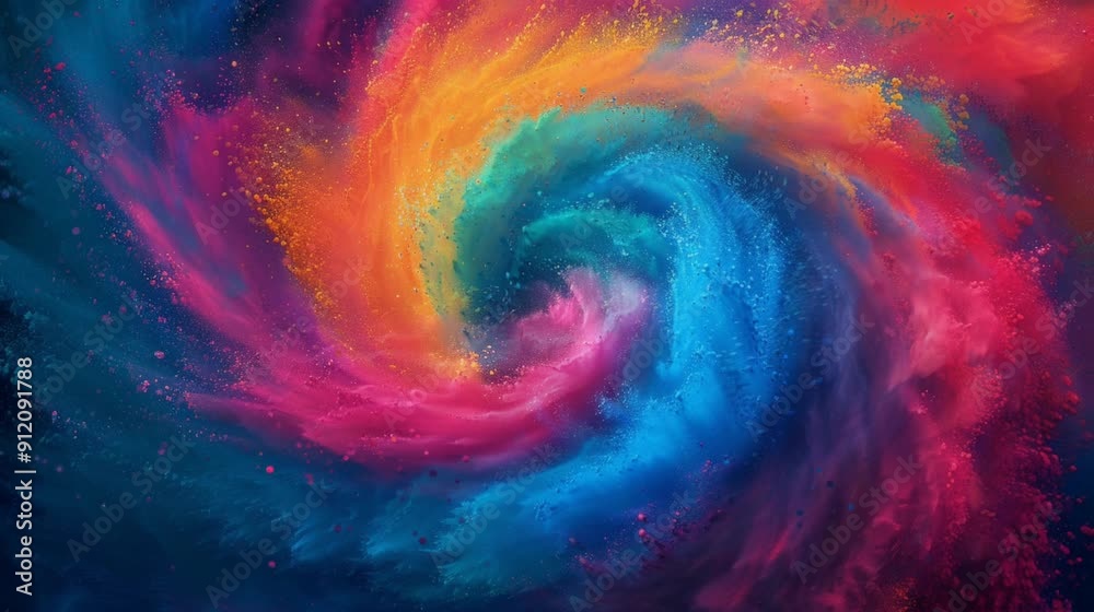 colorful abstract background with swirls. seamless looping time-lapse 4K video background