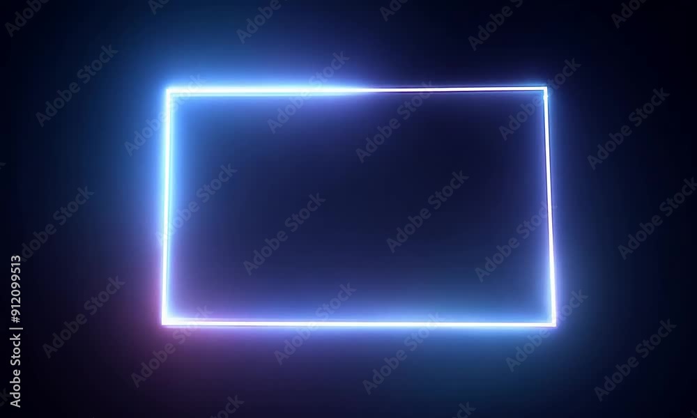 Neon Light Frame Abstract Background Neon Light Frame Abstract Background