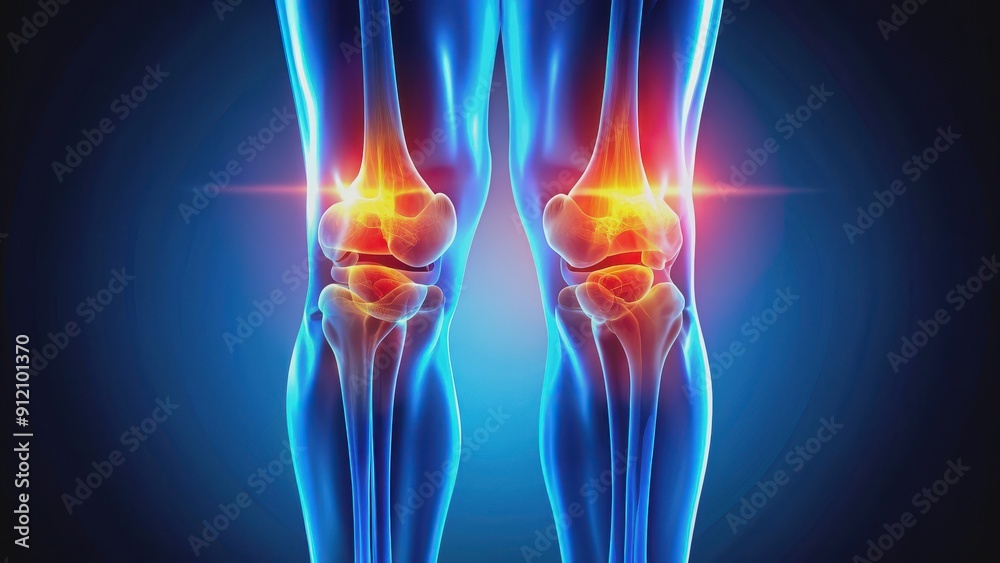 Vibrant image of healthy vs arthritic knees, symbolizing resilience, healthy, knees, arthritic, discomfort, resilience, struggle Vibrant image of healthy vs arthritic knees, symbolizing resilience, healthy, knees, arthritic, discomfort, resilience, struggle
