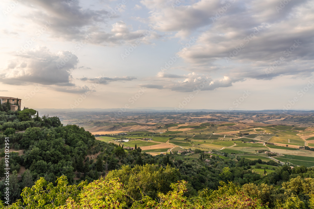 Obraz premium Sunset in Val d'Orcia