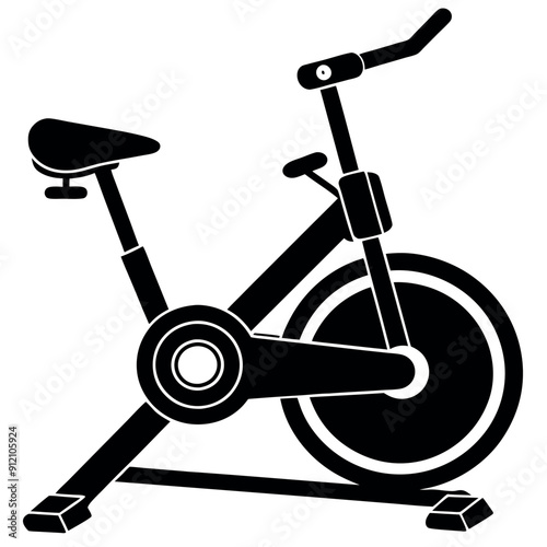 Vector for a gym with stationary bikes