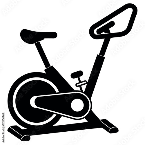 Vector for a gym with stationary bikes