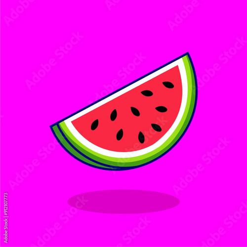 cute simple apple illustration icon