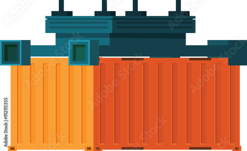 Industrial refrigerating chamber cooling fresh food for storage and transportation