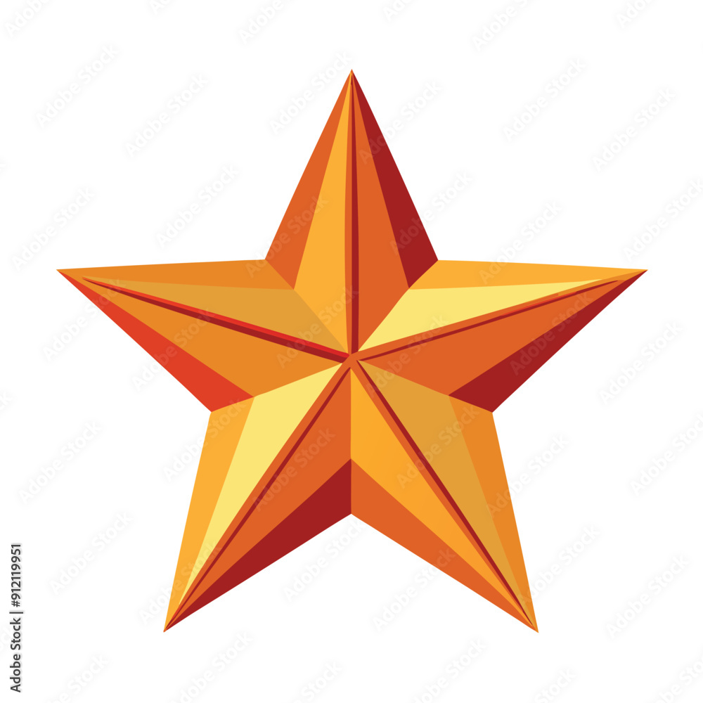 Obraz premium Vector star set on a white backdrop