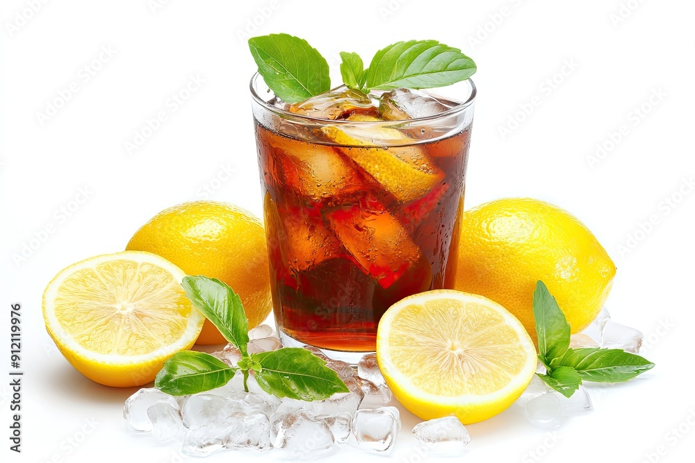 Cool Iced Tea with Lemon Slices isolated on white background. --ar 3:2 --v 6.1 Job ID: a6991ece-b075-4b51-9d2d-c13c58772a77 Cool Iced Tea with Lemon Slices isolated on white background. --ar 3:2 --v 6.1 Job ID: a6991ece-b075-4b51-9d2d-c13c58772a77