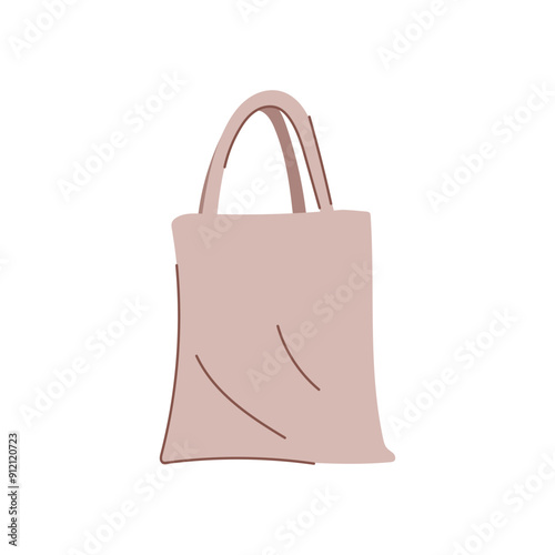 ecobag ecobag cartoon. fabric eco, canvas reusable, cloth handle ecobag ecobag sign. isolated symbol vector illustration