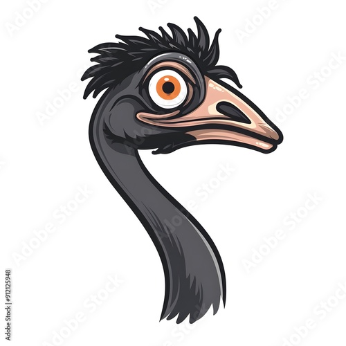 head of a ostrich photo