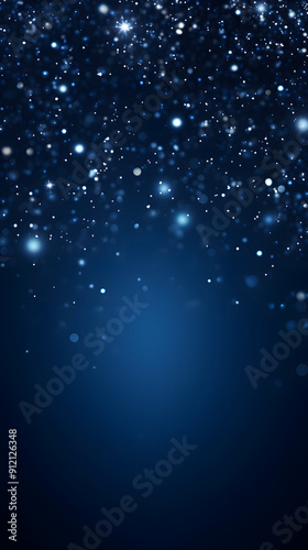 Digital technology blue silver wave curve abstract poster background