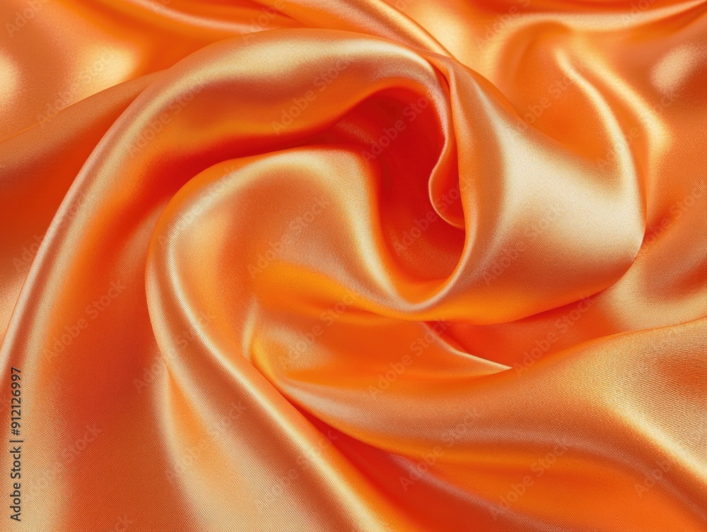 Orange Fabric Close Up Orange Fabric Close Up