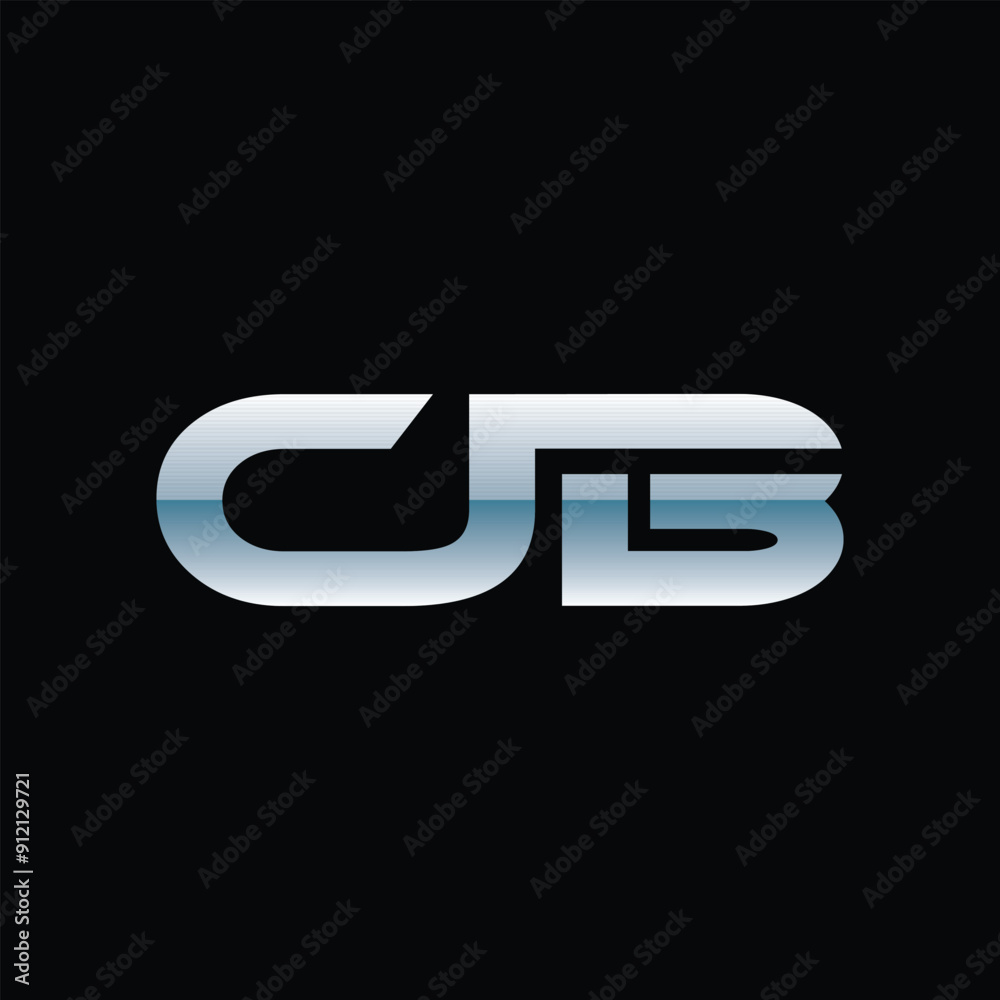 Initial CJB Geometric Modern Icon Technology Creative Business Logo Initial CJB Geometric Modern Icon Technology Creative Business Logo