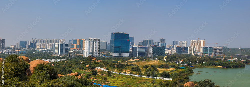Fototapeta premium Hyderabad is the fourth most populous city and sixth most populous urban agglomeration in India, on January 12 2018, Hyderabad, India