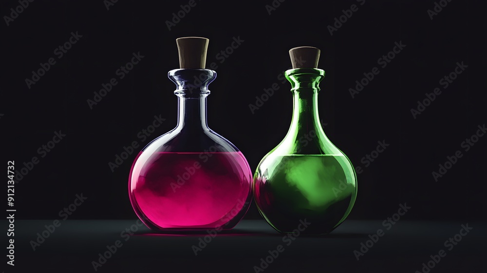 Mystical Potion Bottles