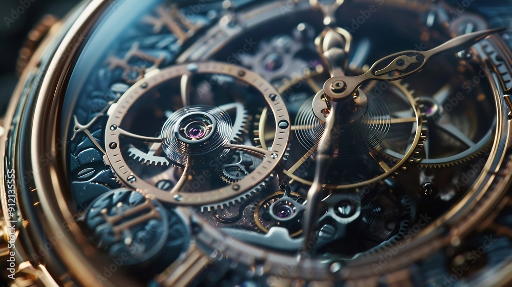 The gear mechanism inside a luxury watch is complicated The gear mechanism inside a luxury watch is complicated