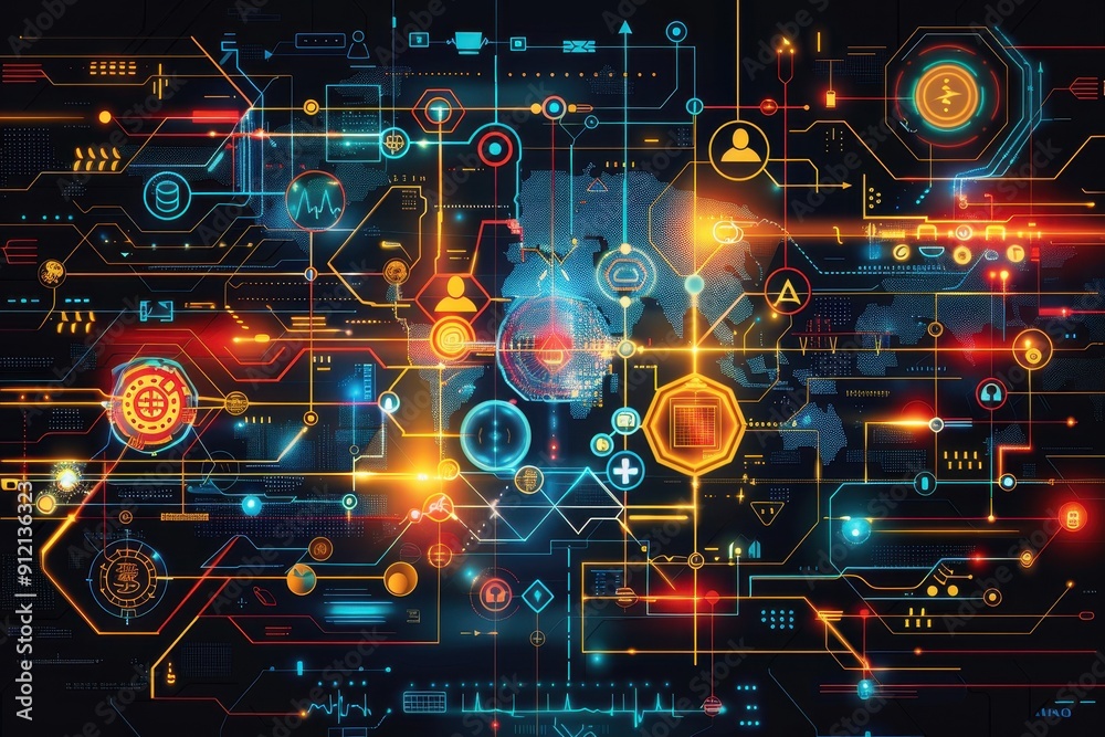 Abstract Medical Background Vector Art Depicting Innovative Healthcare Technology Concepts Abstract Medical Background Vector Art Depicting Innovative Healthcare Technology Concepts