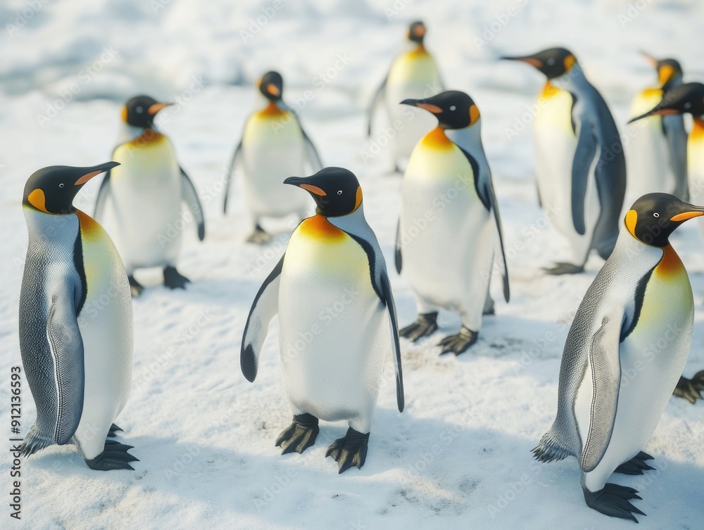 Fototapeta premium Penguins in Snow
