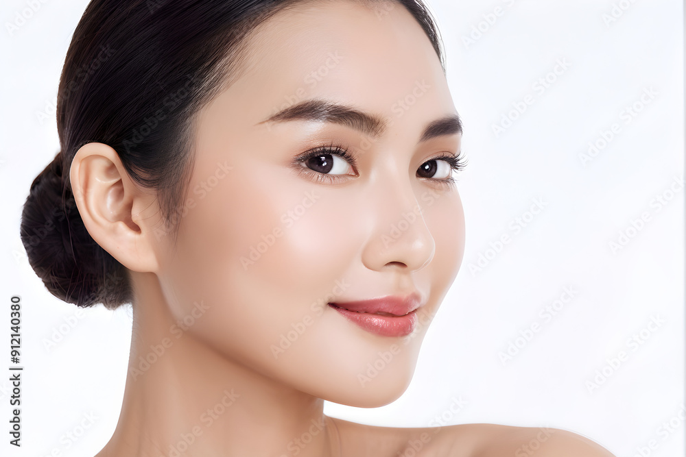 Beautiful young asian woman with clean fresh skin on white background, Face care, Facial treatment, Cosmetology, beauty and spa, Asian women portrait.
Beautiful young asian woman with clean fresh skin on white background, Face care, Facial treatment, Cosmetology, beauty and spa, Asian women portrait.