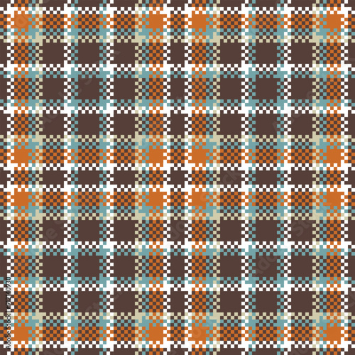 Tartan Plaid Seamless Pattern. Abstract Check Plaid Pattern. Traditional Scottish Woven Fabric. Lumberjack Shirt Flannel Textile. Pattern Tile Swatch Included.